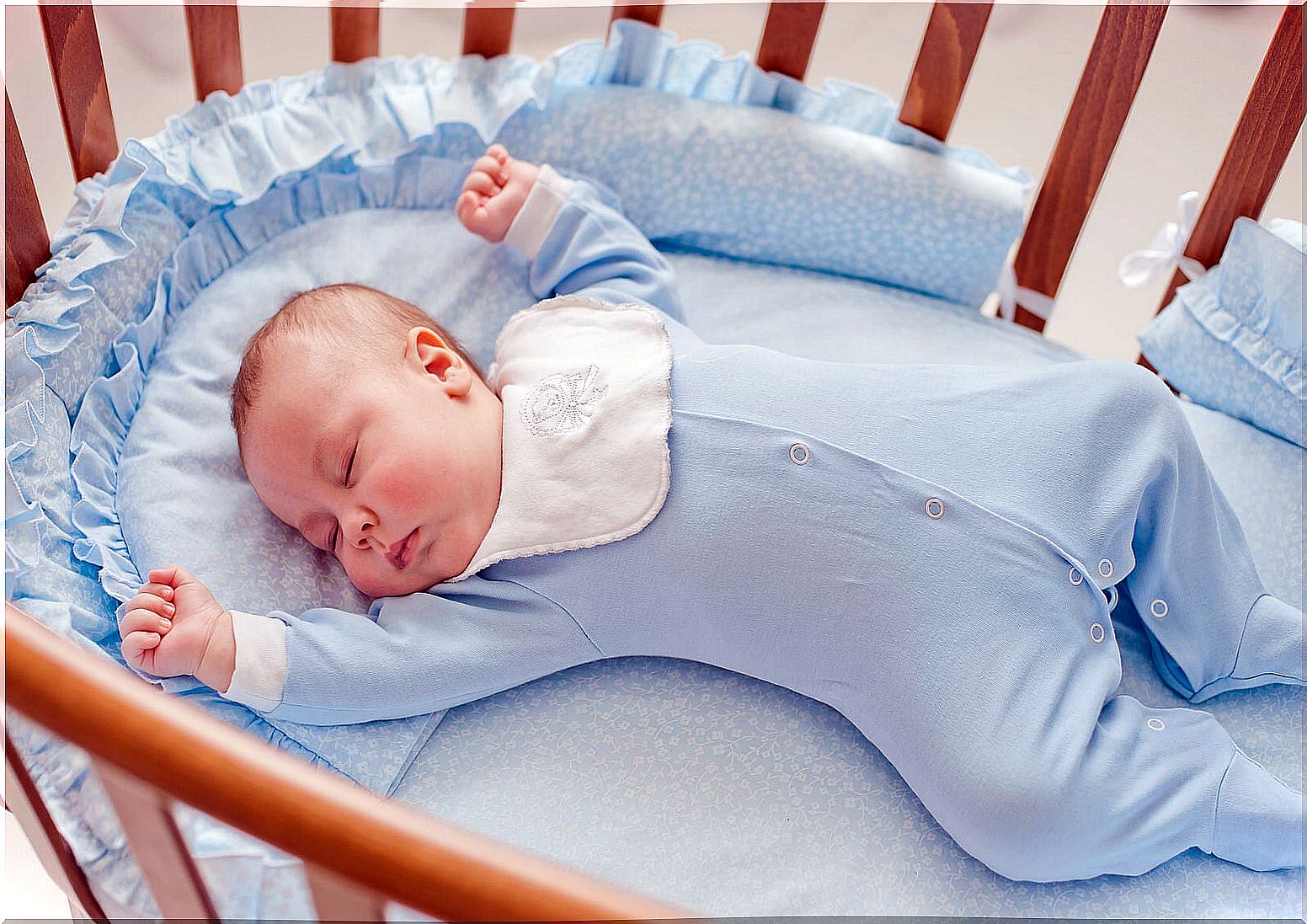 Newborn baby who has been given one of the proposed Galician names.