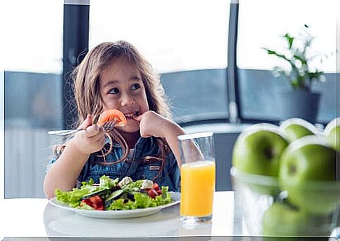 Types of salads for children.