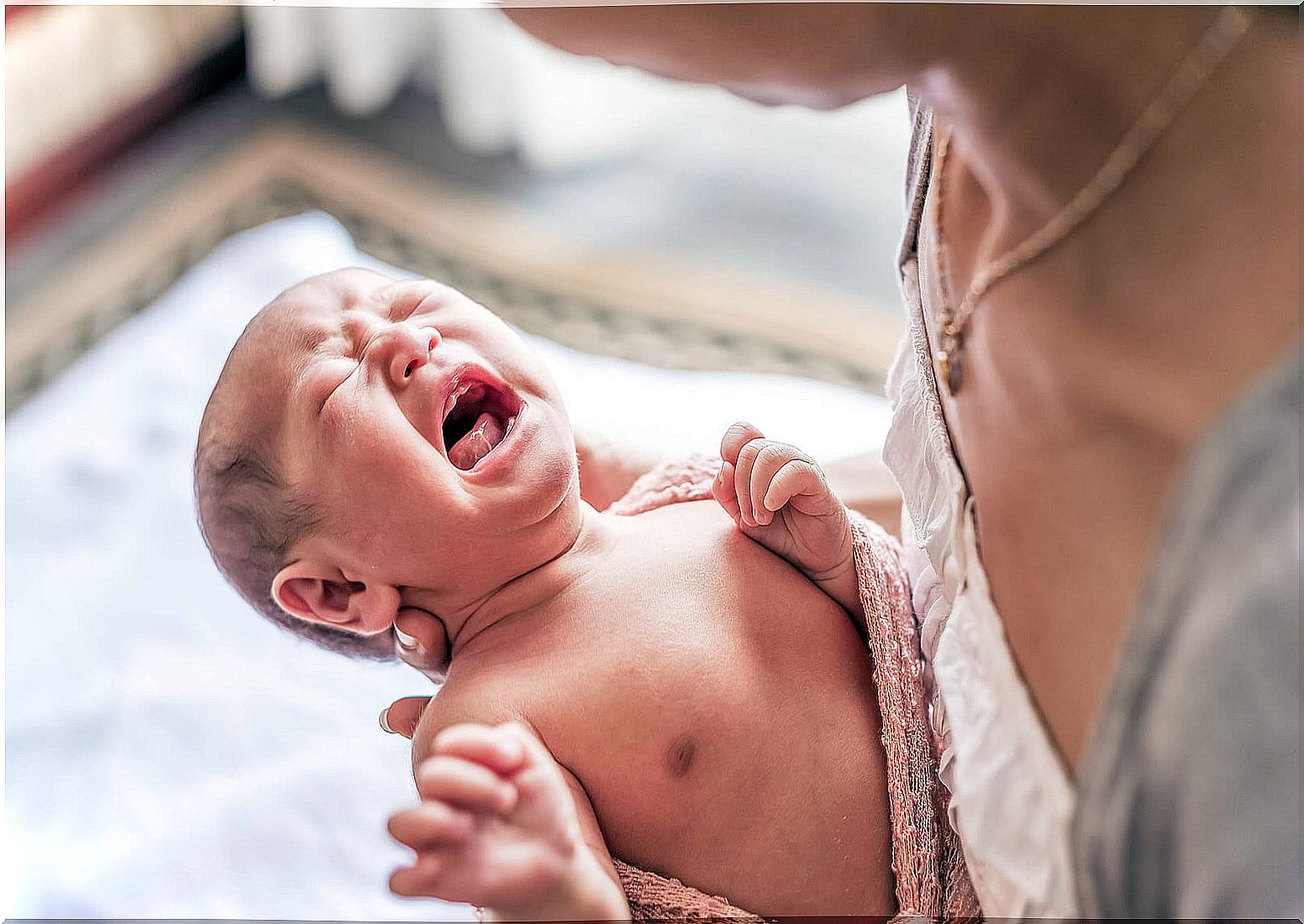 Why do babies wake up suddenly crying?