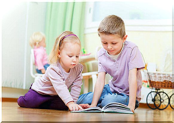 children reading