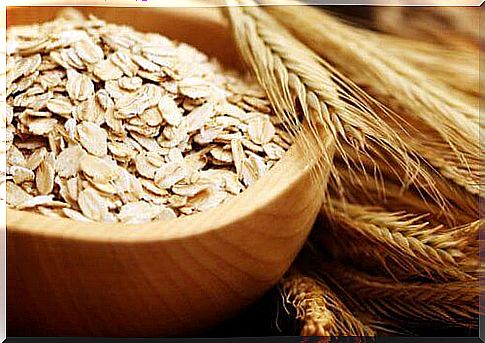 Bowl of oatmeal for children's breakfasts.