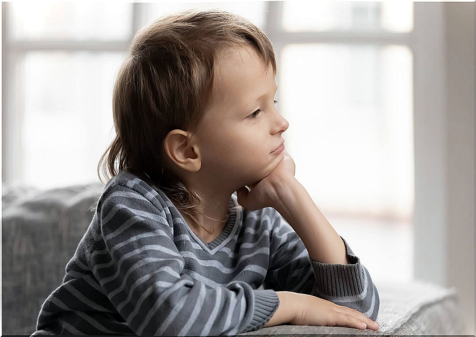 Thoughtful child.